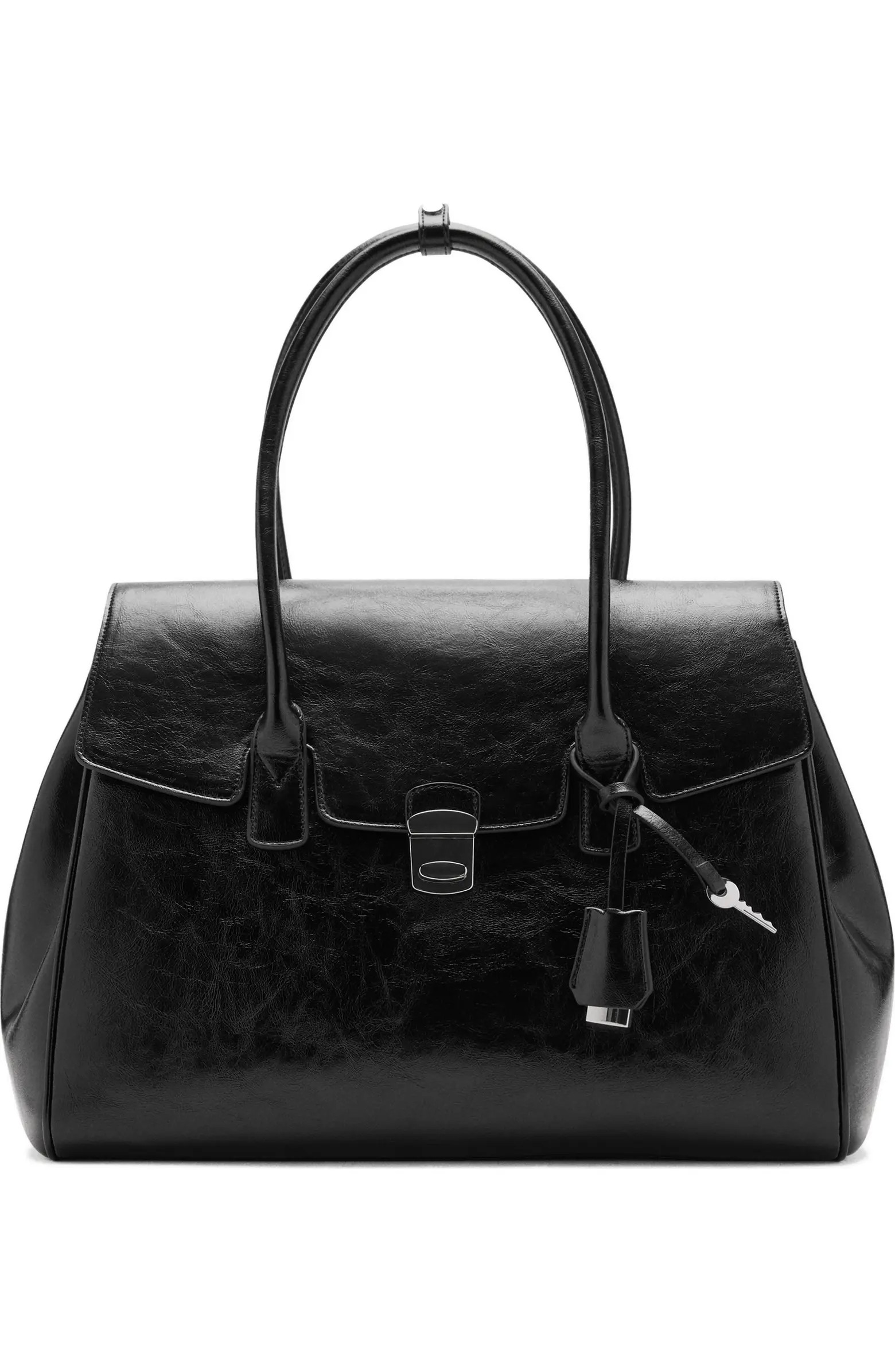 Medium City Faux Leather Satchel | Nordstrom