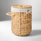 Rounded Weave Rattan Hampers | West Elm (US)