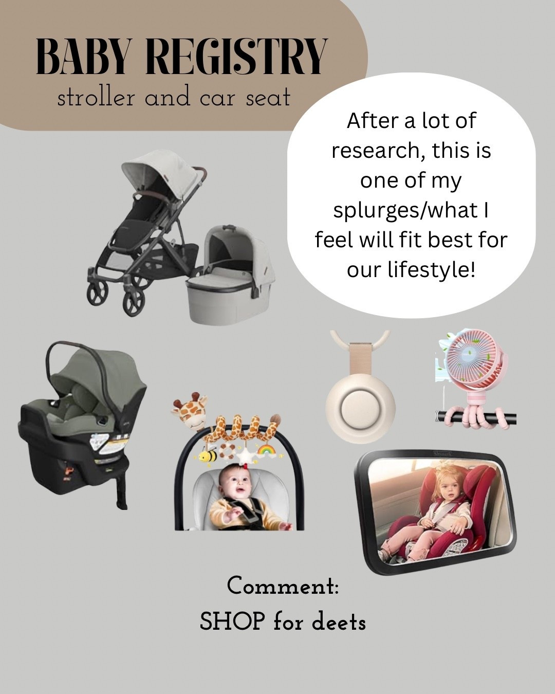 Baby registry— stroller and car seat 

#LTKBaby #LTKGiftGuide #LTKmomlife