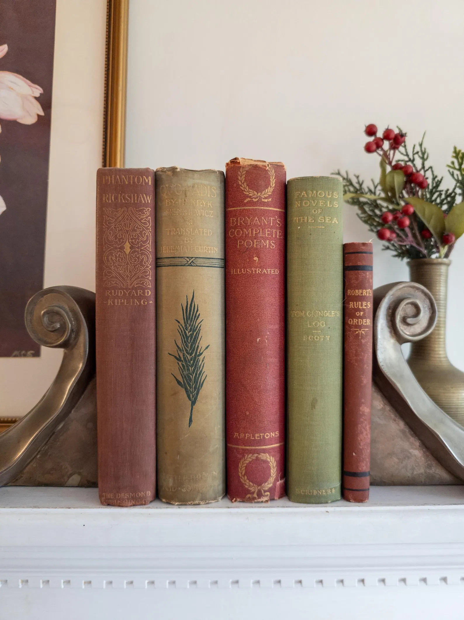 Vintage Red & Green Books - Christmas Decor Props - Etsy | Etsy (US)