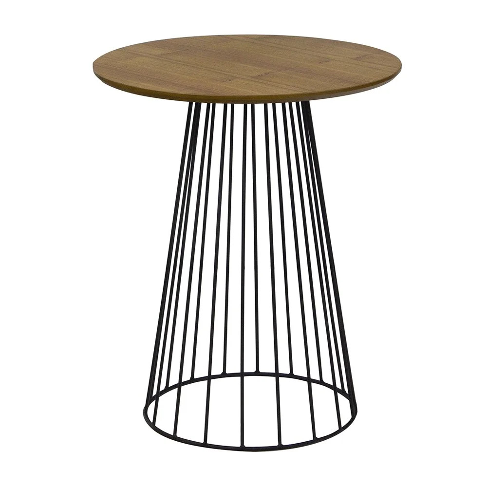 MESA LATERAL TULIPA 550 Base Preta - Tampo Marfin - Camicado | Camicado (BR)