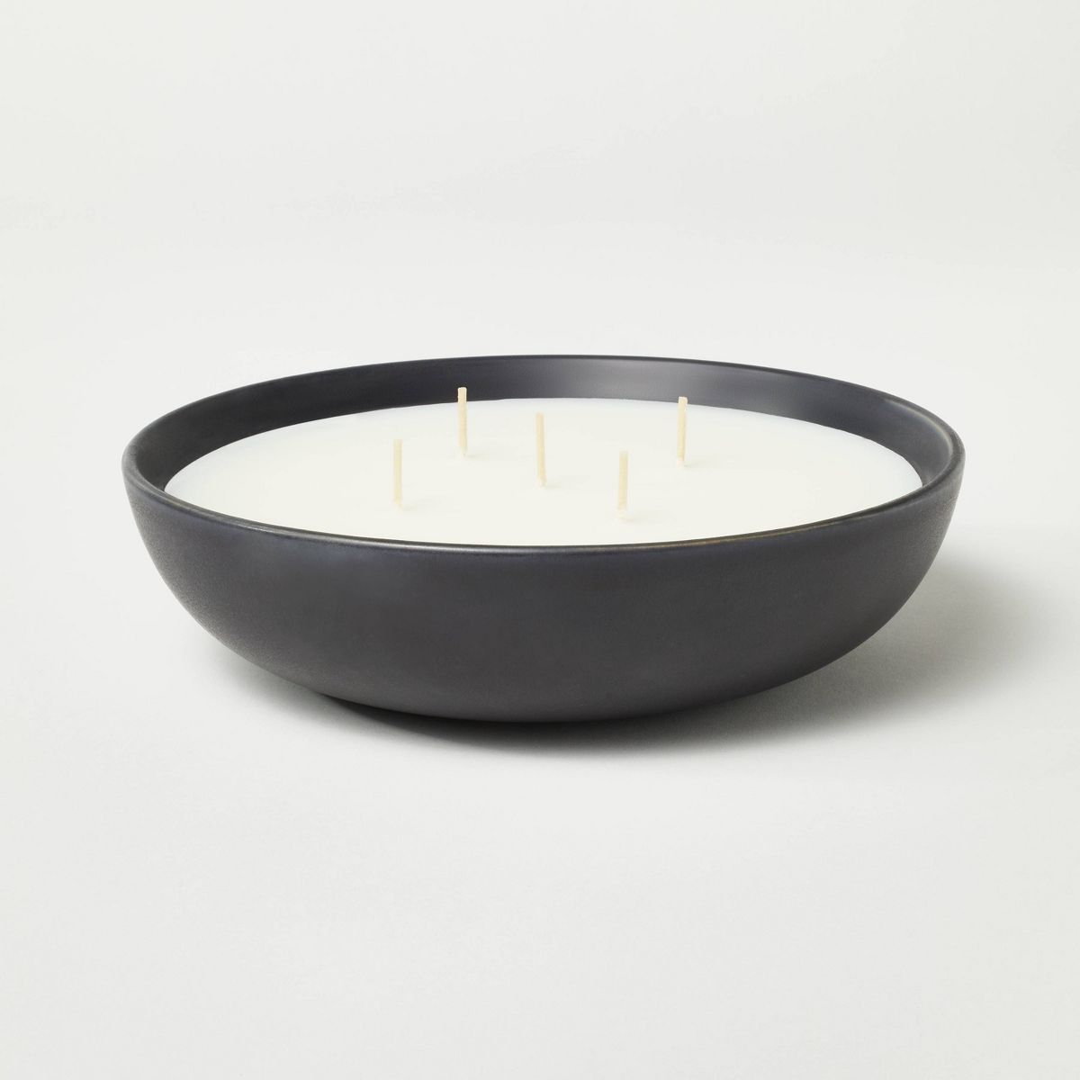 23oz Ceramic Bowl Matte Finish Candle Black - Threshold™ designed with Studio McGee | Target