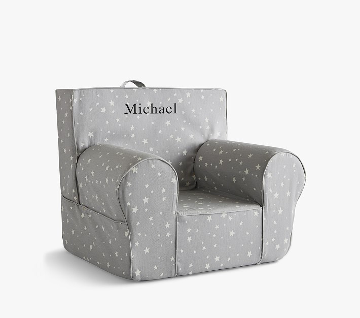 Kids Anywhere Chair®, Gray Glow-in-the-Dark Scattered Stars | Pottery Barn Kids