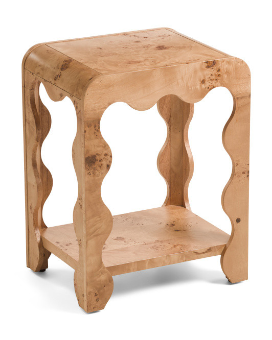 17x13x22 Wavy Burled Accent Table | Furniture & Lighting | Marshalls | Marshalls