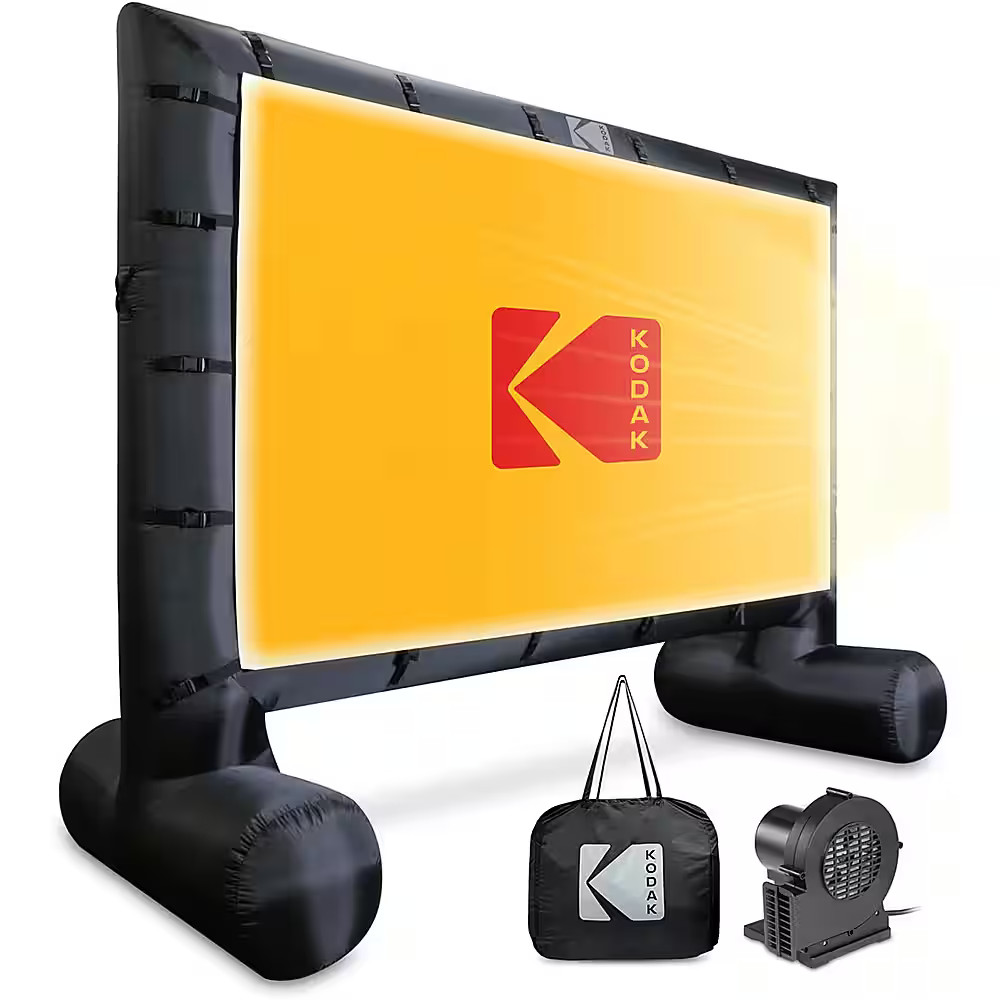 Kodak Giant Inflatable Projector Screen, Outdoor Movie Screen, 14.5 ft. Blow Up Projector Screen ... | Best Buy U.S.