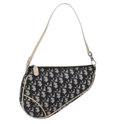 Christian Dior Trotter Canvas Saddle Pouch Accessory Pouch Black Auth 78443  | eBay | eBay US