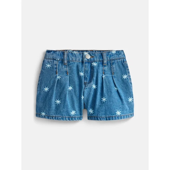 Wonder Nation Girls Pleated Short, Sizes 4-18 | Walmart (US)