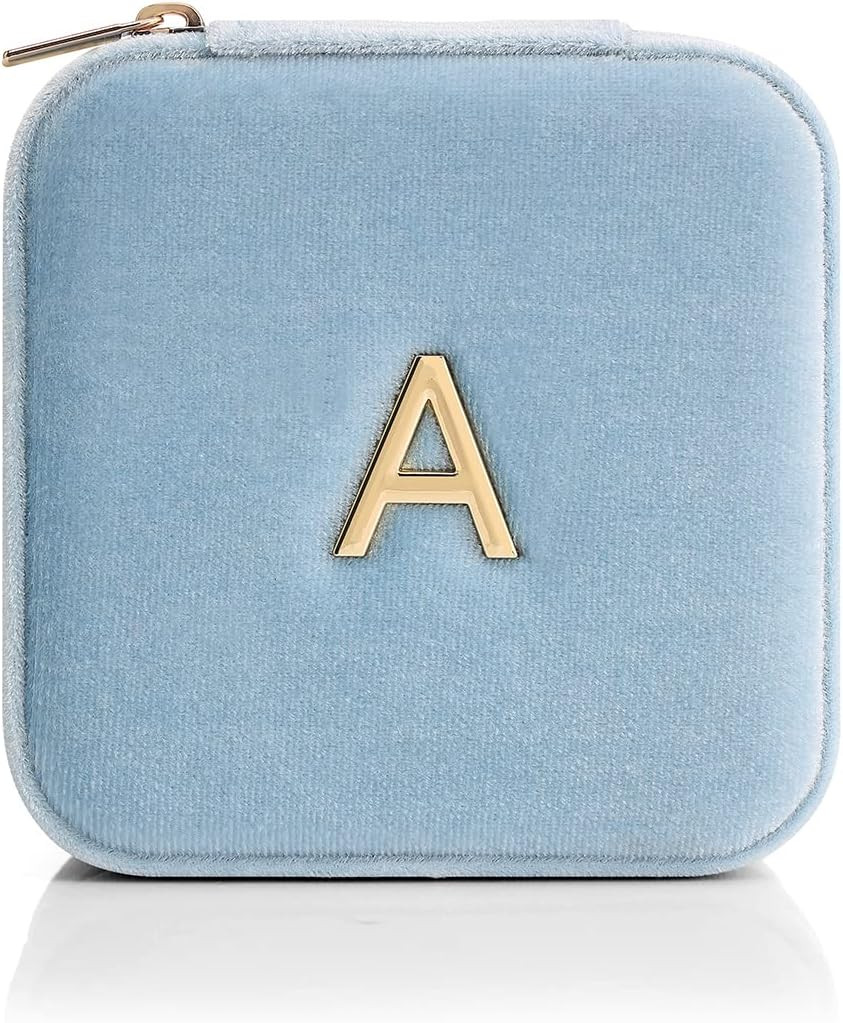 Vlando Small Travel Jewelry Box Organizer Display Case for Rings Earrings Necklaces Storage, Sele... | Amazon (US)