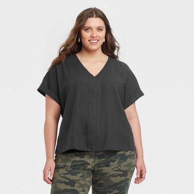 Women's Short Sleeve Blouse - Universal Thread™ | Target