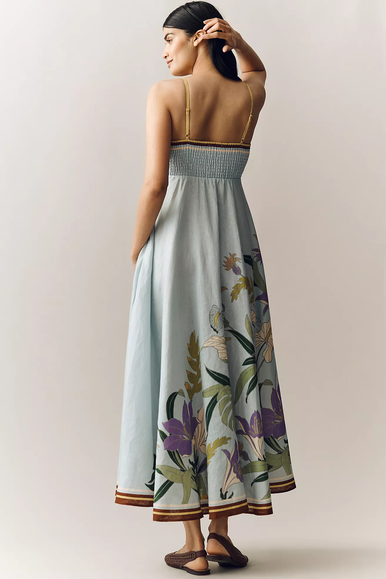ALÉMAIS Alfie Linen Sleeveless A-Line Sundress | Anthropologie (US)