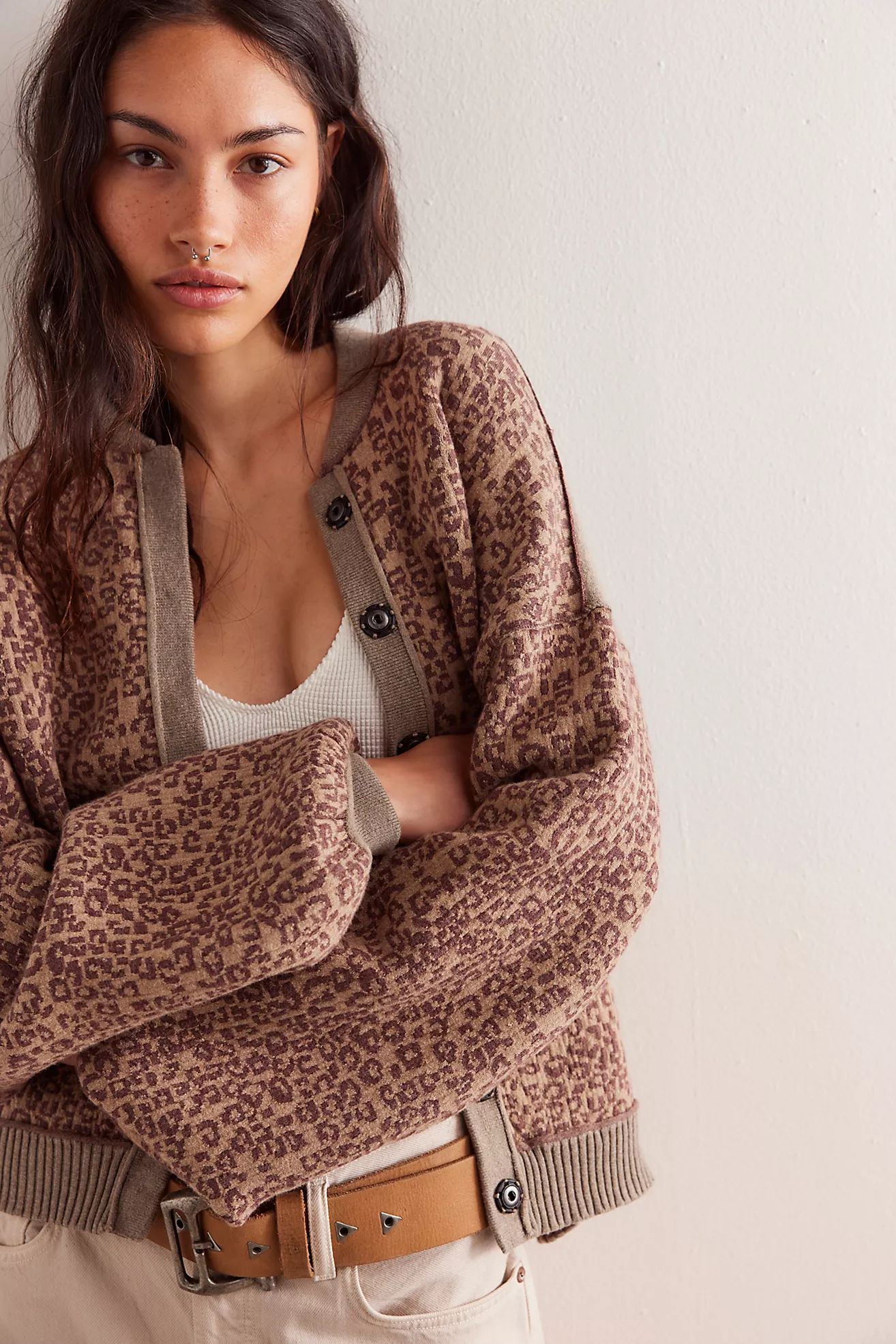 We The Free Cheetah Cardi | Free People (Global - UK&FR Excluded)