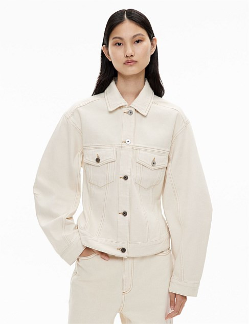 Witchery Cinched Denim Jacket | David Jones | David Jones (Australia & New Zealand)
