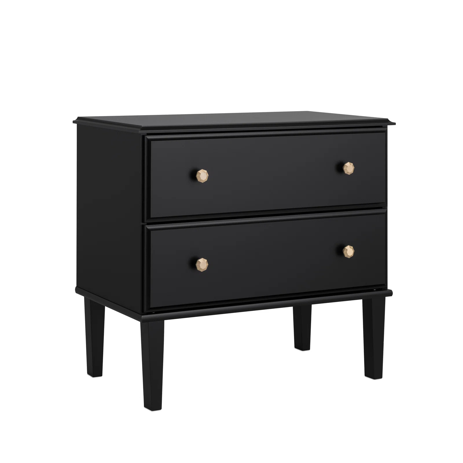 Wannetta 2 Drawer 16"D x 27.75"W x 25"H Nightstand | Wayfair North America