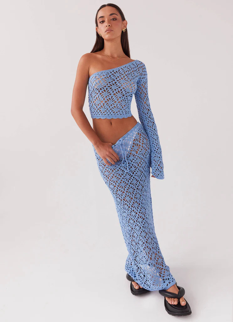 Merliah Crochet Top - Blue | Peppermayo (Global)
