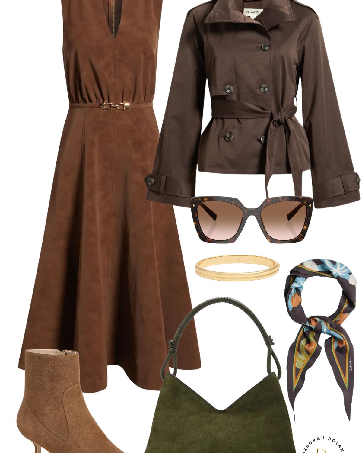 A suede A-line dress is one of my favorite fall staples 🤎 It’s cozy, timeless, and so easy to style in different ways with just a few simple swaps. Four looks, one dress—which one would you wear first? 🍂✨

#LTKSeasonal #LTKOver40 #LTKSaleAlert
