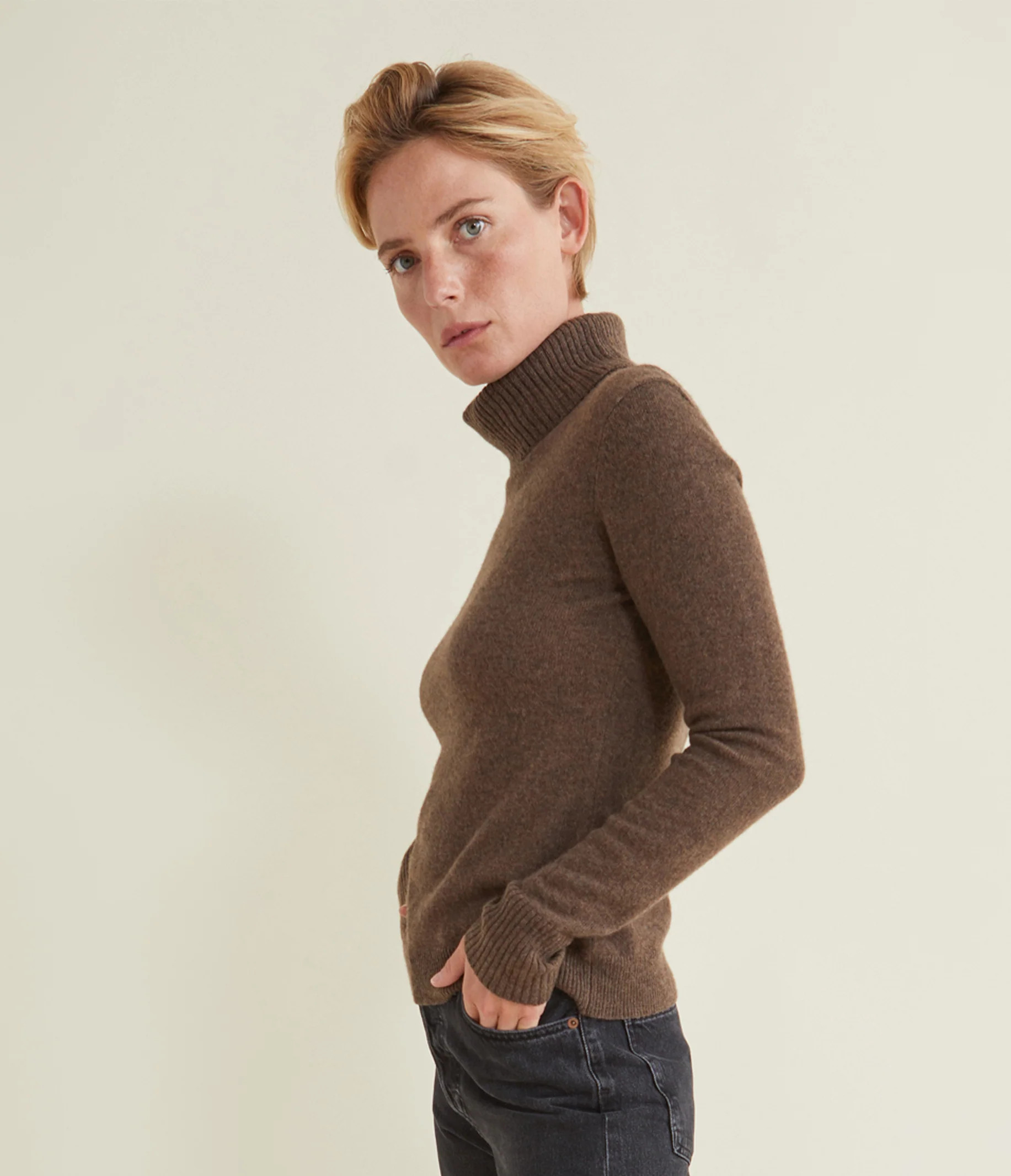 Claire Cashmere Turtleneck Sweater | MichaelStars.com