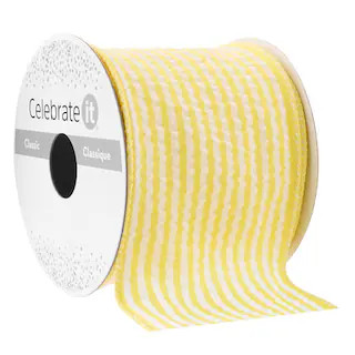 2.5" x 3yd. Wired Seersucker Ribbon by Celebrate It™ Classic | Michaels | Michaels Stores