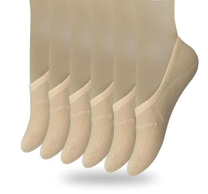 Eedor Women's 3 to 8 Pack Thin No Show Socks Non Slip Flat Boat Line | Amazon (US)