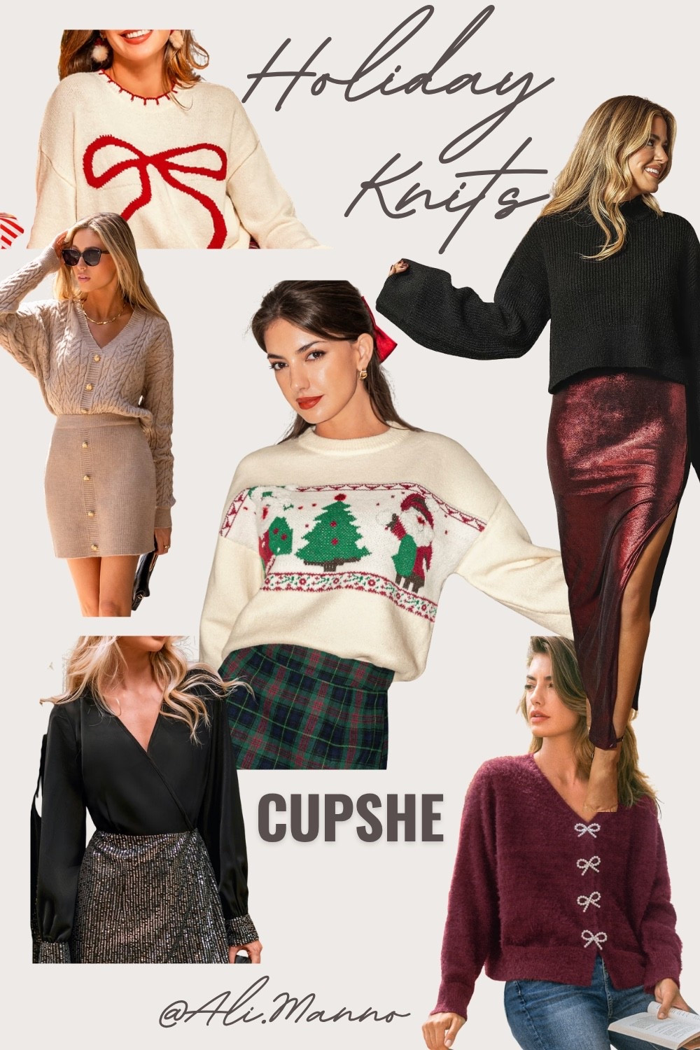 The holidays are going to be here in the blink of an eye! How incredible are these knit pieces from Cupshe?! 

I have become such a diehard fan of Cupshe over the last year. Every time I get something I’m just blown away by the price and the quality! And these pieces will totally blow you guys away too! The sweater quality seems like it’s a $200 sweater. And the material of the dresses is just so good! I love everything! I’m wearing a size small and everything which is my normal size and it all fits great!

You can use my code to get discounts and an even bigger discount, depending on how much you spend. Codes are below. You can also search the word Cupshe and all of my Cupshe posts will pop up that way. You’ll have a huge selection to choose from to pick just what’s right for you! Use code LoveAli15 will get you 15% off orders over 70USD+ and code LoveAli20 will get you 20% off orders over 109USD+ @cupshe, #cupshe #cupshepartner

#LTKGiftGuide #LTKSeasonal #LTKHoliday