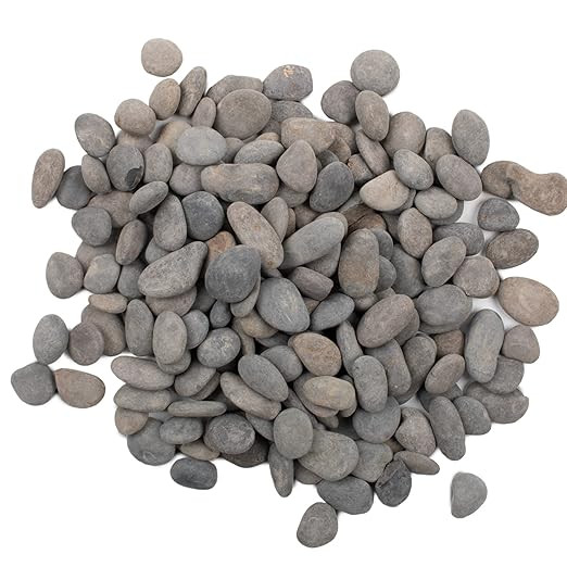 7LB River Rocks Mexican Beach Pebbles for Garden Landscape Plants Paving Grey 1Inch - 1.5Inch | Amazon (US)