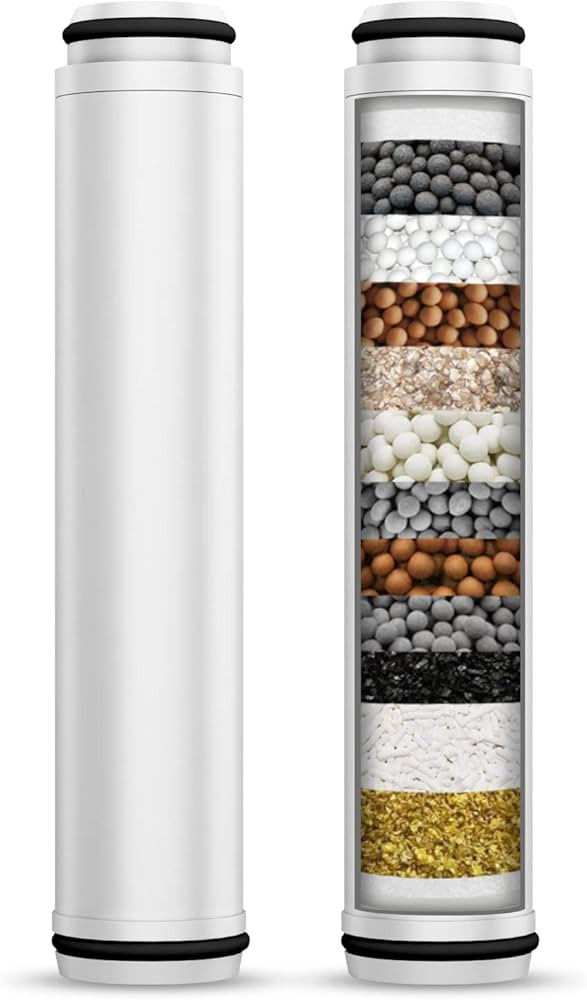 FEELSO Shower Filter for Handheld Shower Head, 2 Pack 15 Stage Replacement Filters for Hard Water... | Amazon (US)