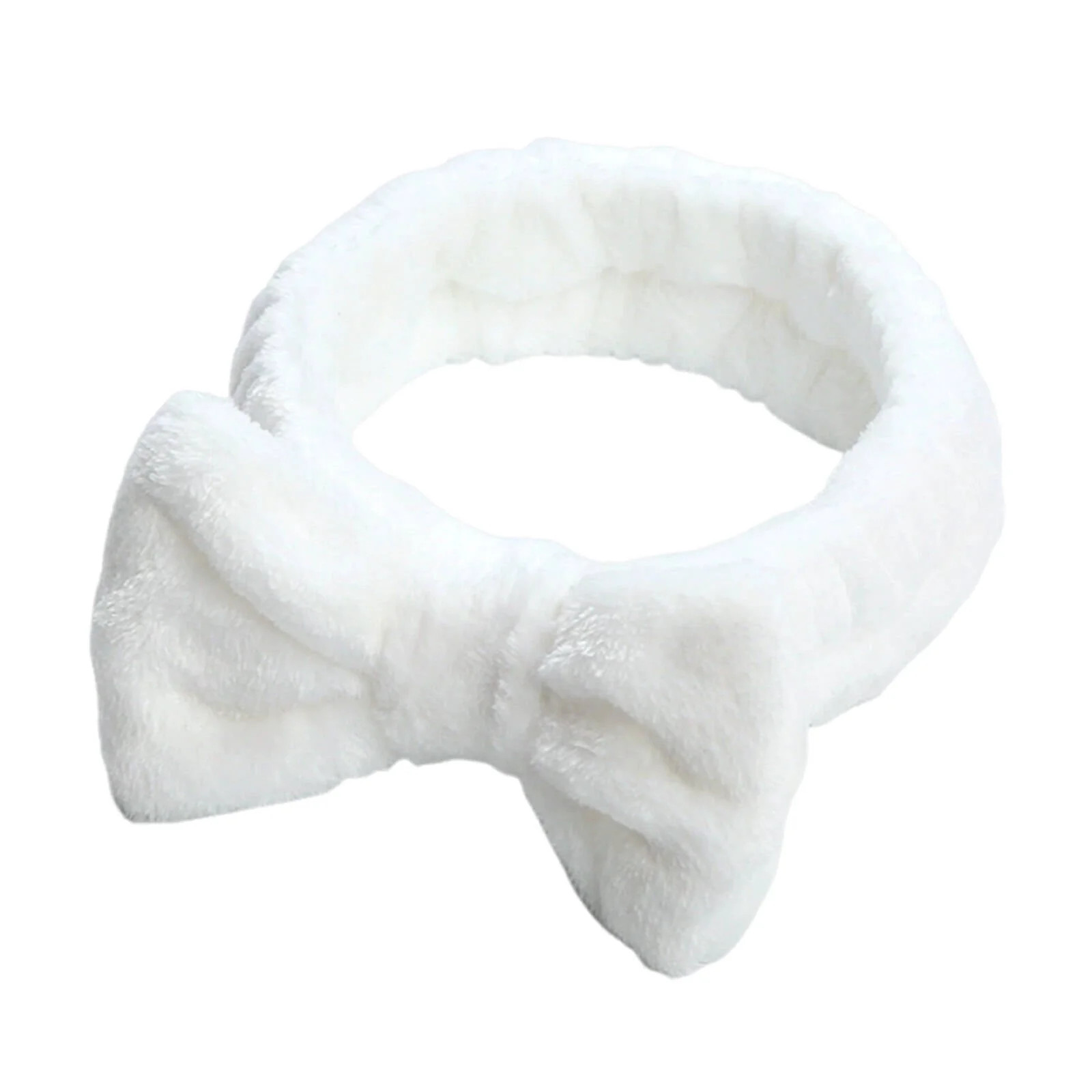 DESIGNICE 2026 New Headbands for Women Fleece Bow Hair Band Cute Solid Color Headband Korean Styl... | Walmart (US)