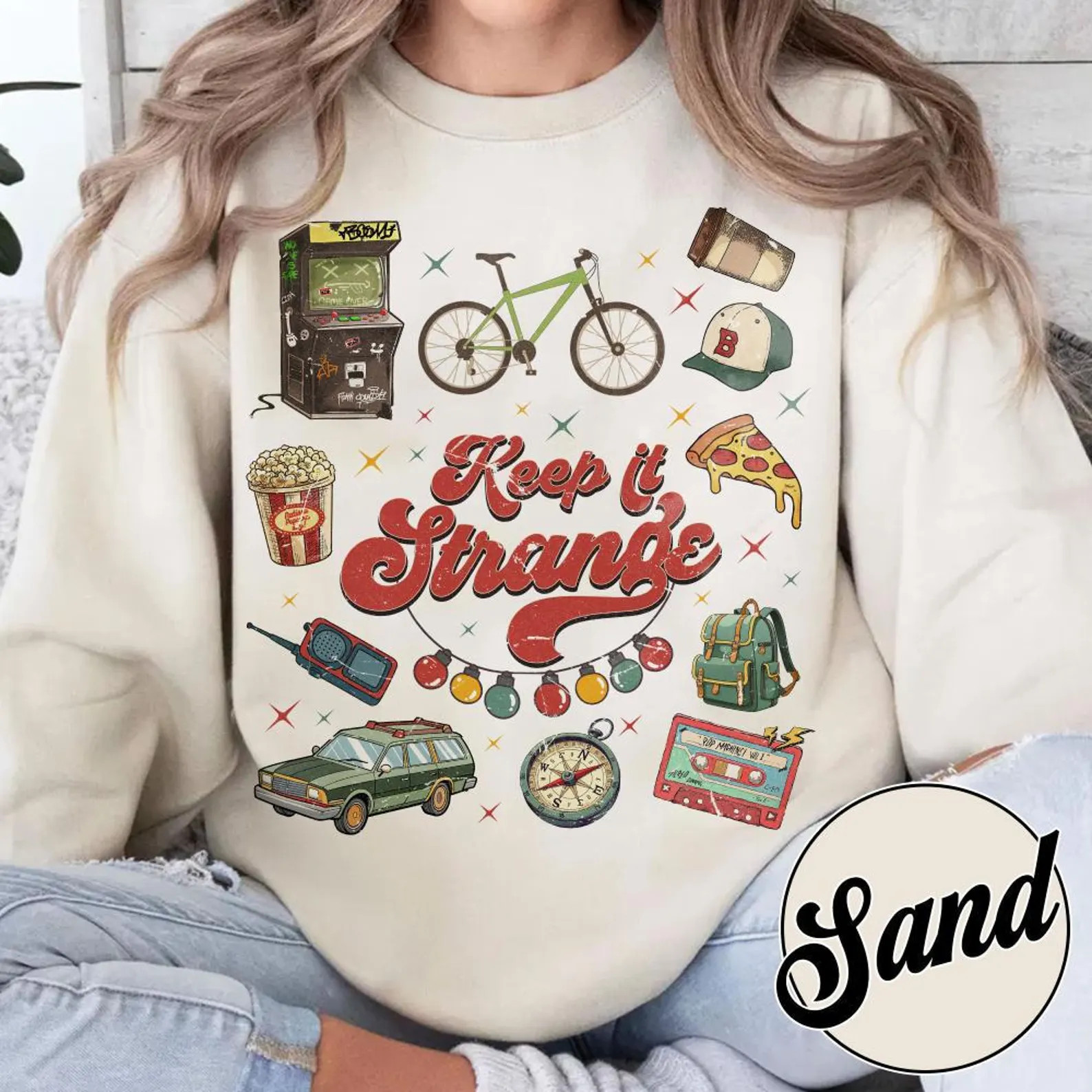 Keep It Stranger Sweatshirt, Retro Safety Education Shirt, Funny ST5 Inspired Tee MN09 | Etsy (US)