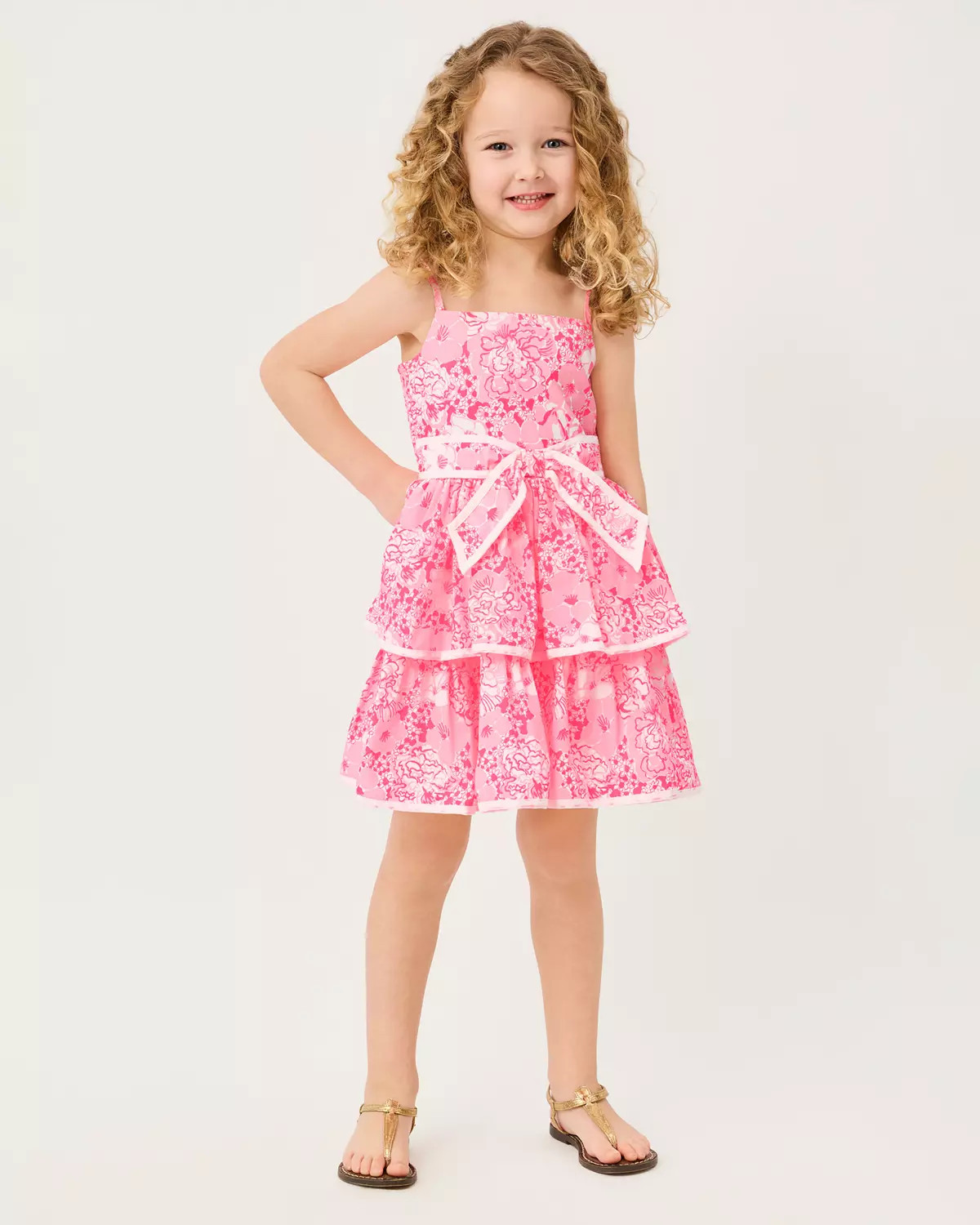 Lilly | Janie and Jack Girls Ambie Ruffle Dress | Lilly Pulitzer
