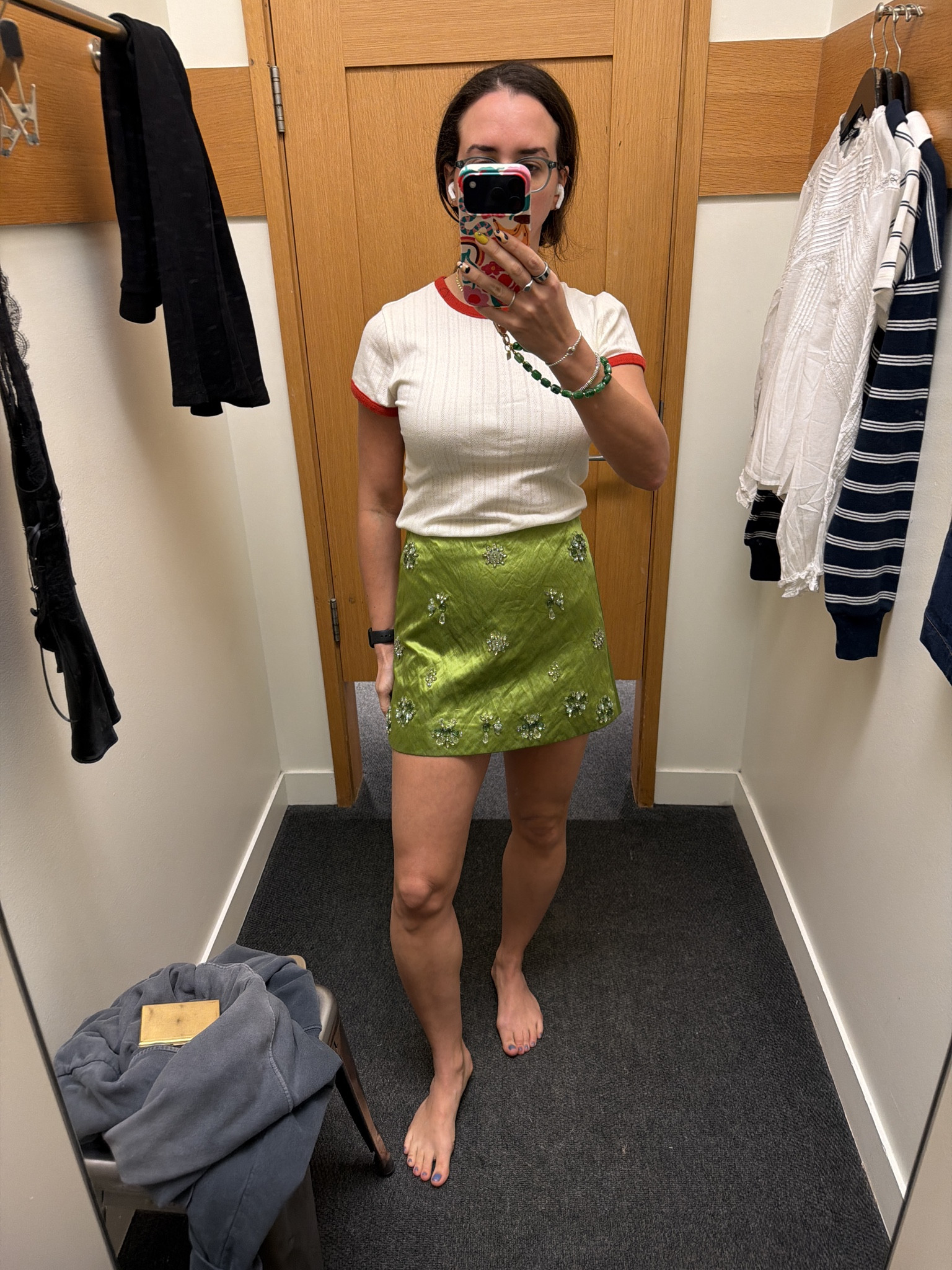 Green satin sequin skirt on sale at @jcrew 

#LTKootd #LTKSaleAlert