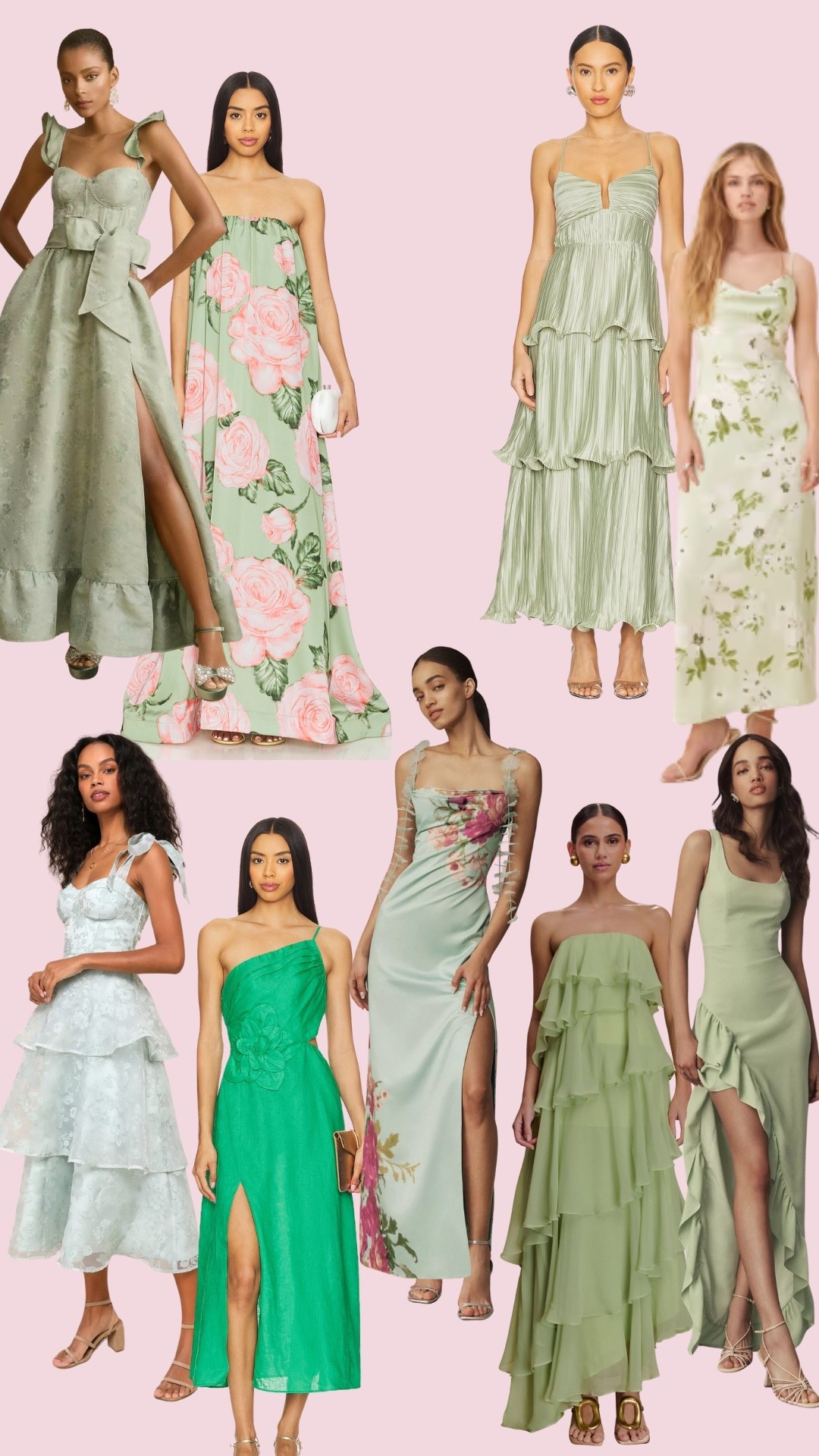 Green dress inspiration for a garden wedding 

#LTKSummerEdit #LTKWedding