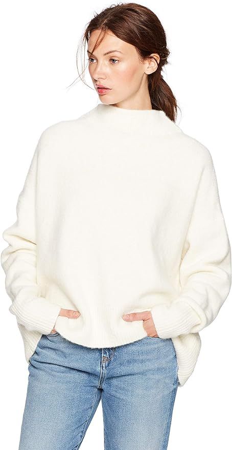 Cable Stitch Women's Mock Neck Cozy Sweater | Amazon (US)