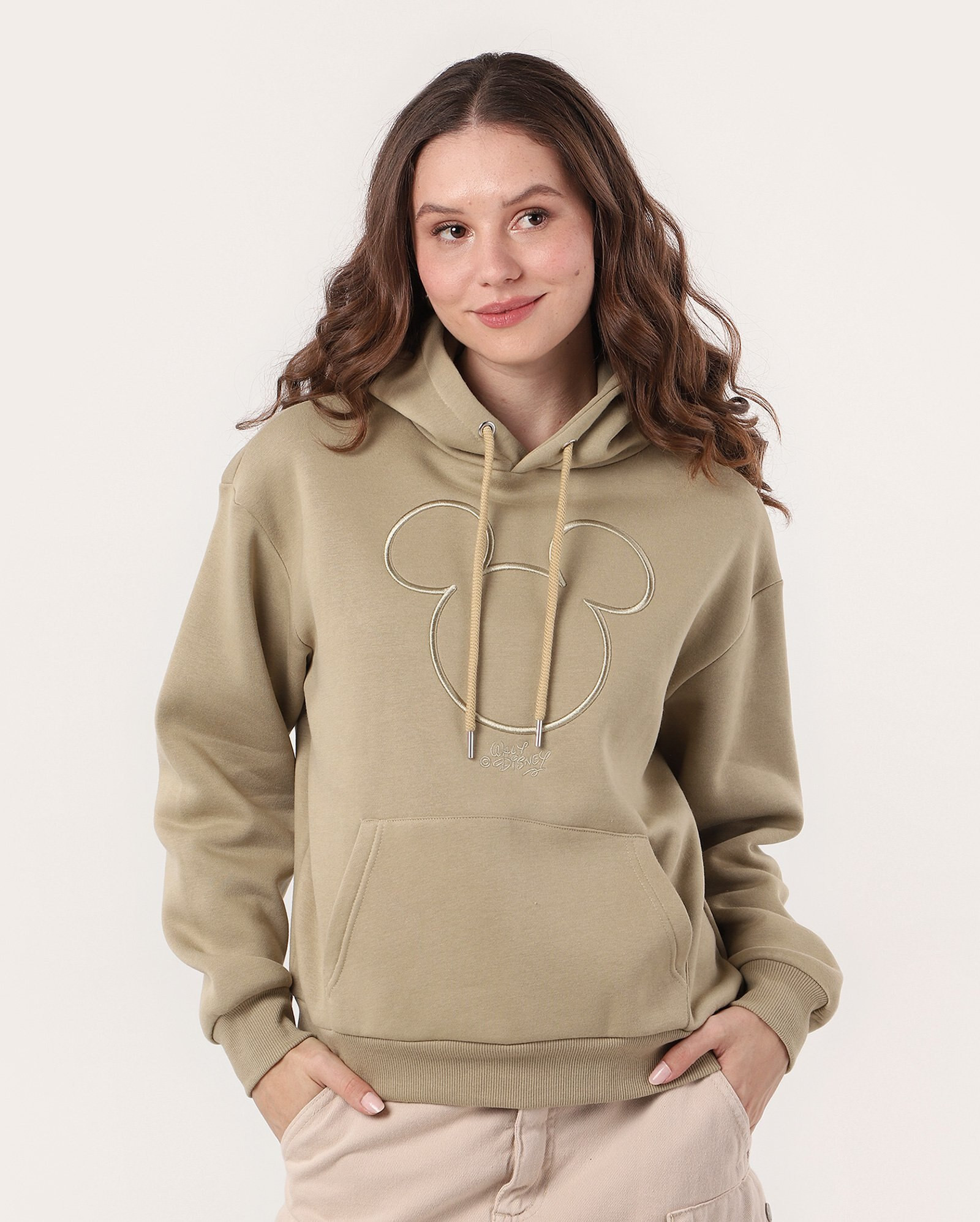 Blusa de moletom feminina com felpa Mickey verde | Disney | Riachuelo (BR)