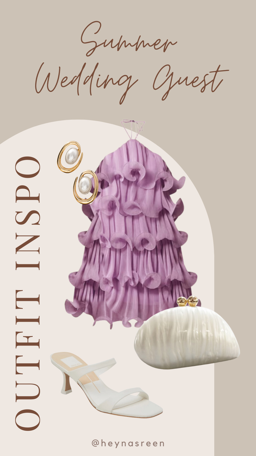 SUMMER WEDDING GUEST OUTFIT: Purple ruffle dress with white & gold accessories. This dress is stunning!! 

 

#LTKStyleTip #LTKShoeCrush #LTKWedding