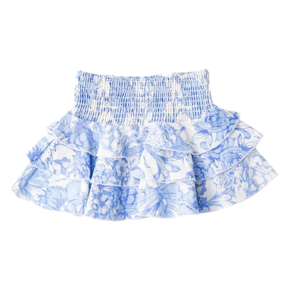 TROPICAL BLUES RUFFLE SKIRT 8/10 / BLUE | Mini Dreamers 
