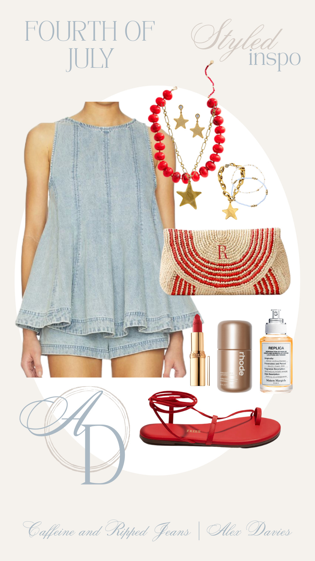 // fourth of july outfit // outfit for the 4th of July // free people set // denim set // matching set // preppy 4th of July outfit // summer outfits // 

 #LTKootd #LTKSeasonal #LTKSaleAlert