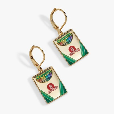 Alex and Ani Crayola 'To Teach Is To Color A Life Forever' Crayon Box Earrings | Target