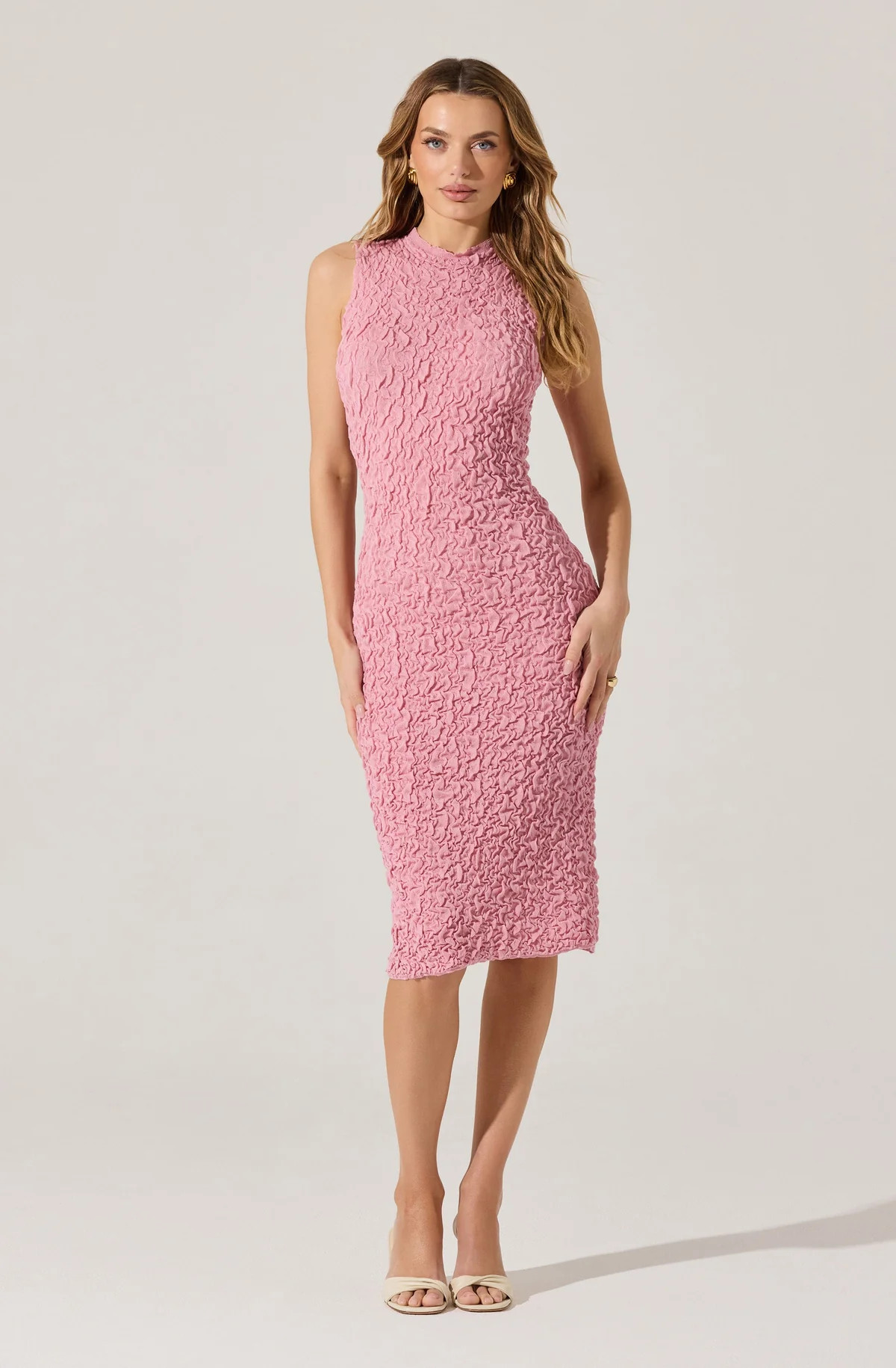 Textured Bodycon Midi Dress | ASTR The Label (US)