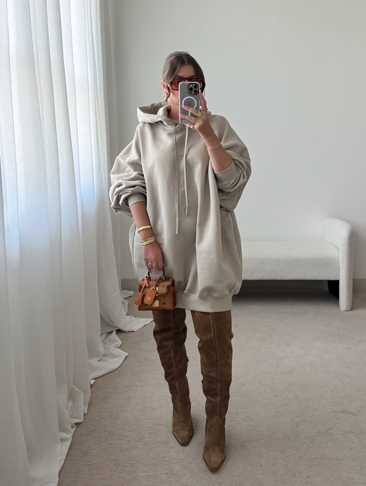 Hoodie dress runs tts

Boots I’m wearing are last season and not available 



#LTKSeasonal #LTKFindsUnder100