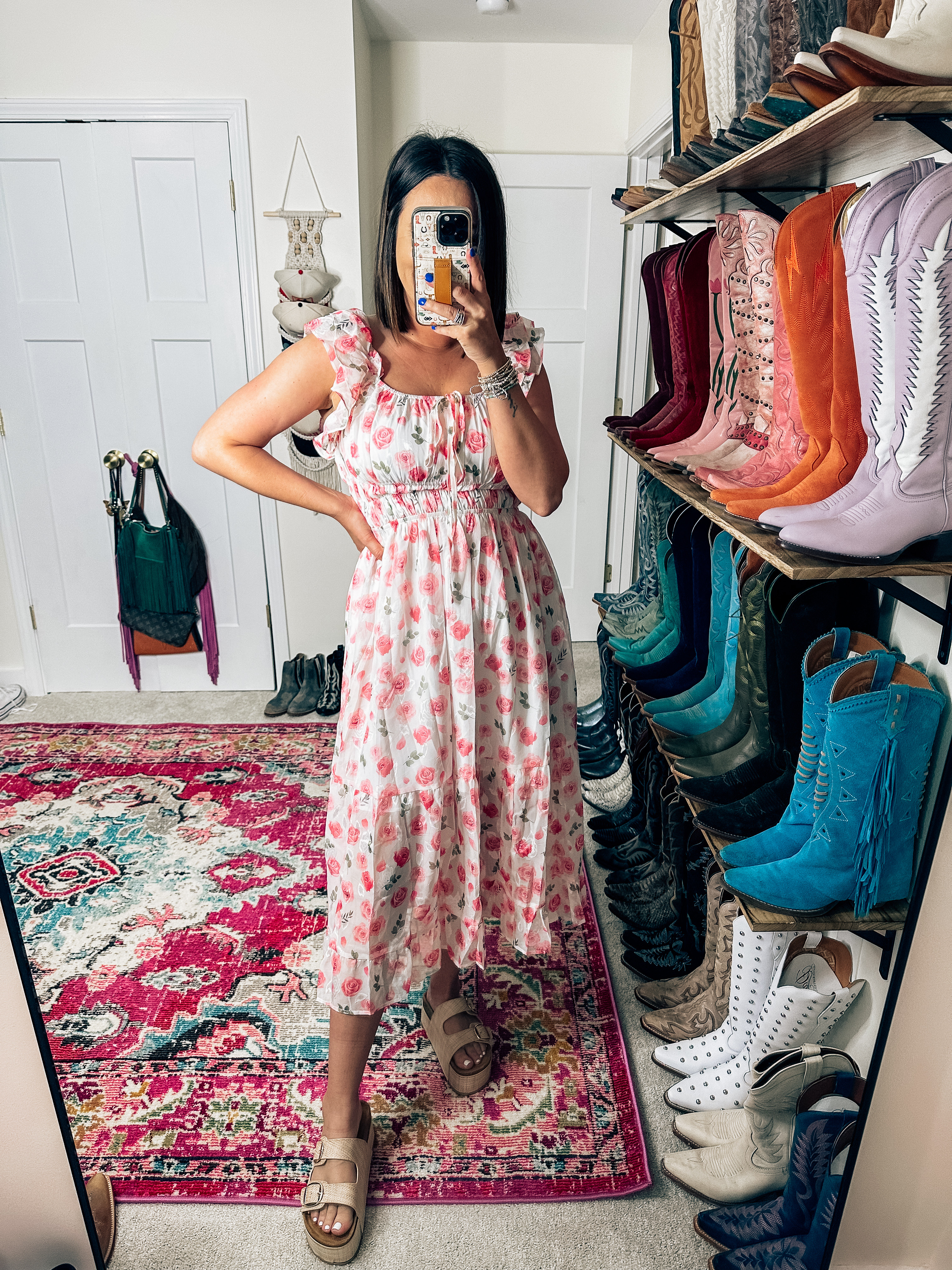 Wearing a medium in this pretty pink sundress from Amazon great for spring summer, baby showers, brunch bridal shower church Work teachers ￼

#LTKFestival #LTKMothersDay #LTKWorkwear