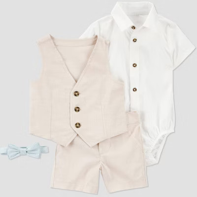 Carter's Just One You®️ Baby Vest & Shorts Set - Tan | Target