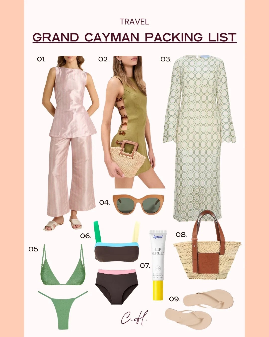 Grand cayman packing list 