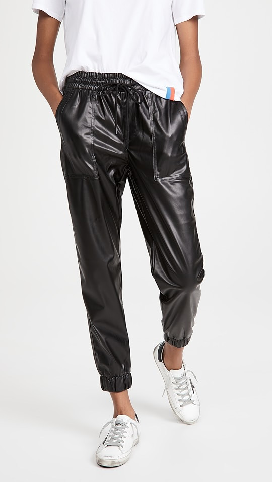 BLANKNYC Black Widow Faux Leather Joggers | SHOPBOP | Shopbop