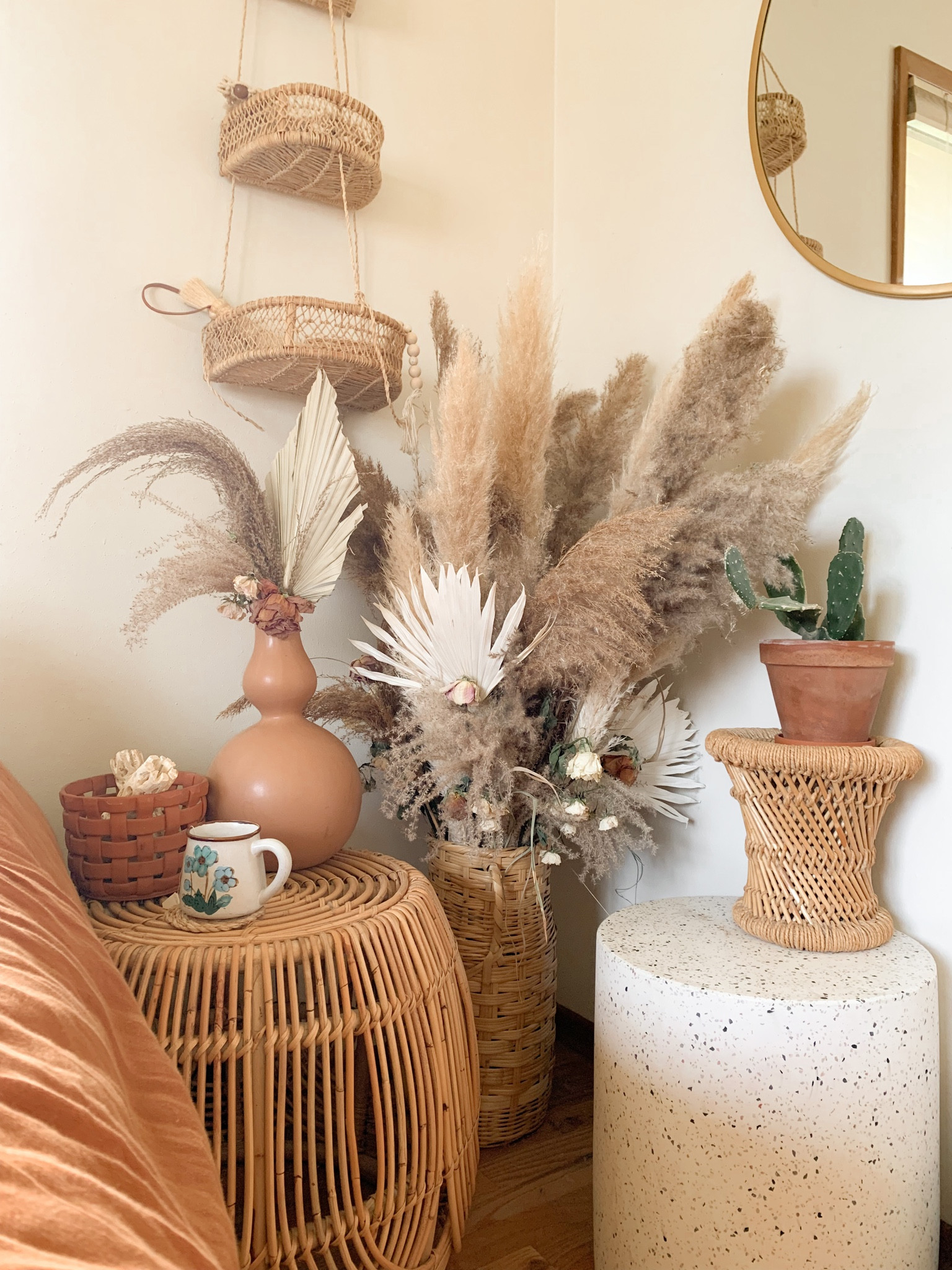 Linking some of the boho decor finds in this corner with similar and exact finds! 🤎

#LTKhome #LTKFind #LTKstyletip