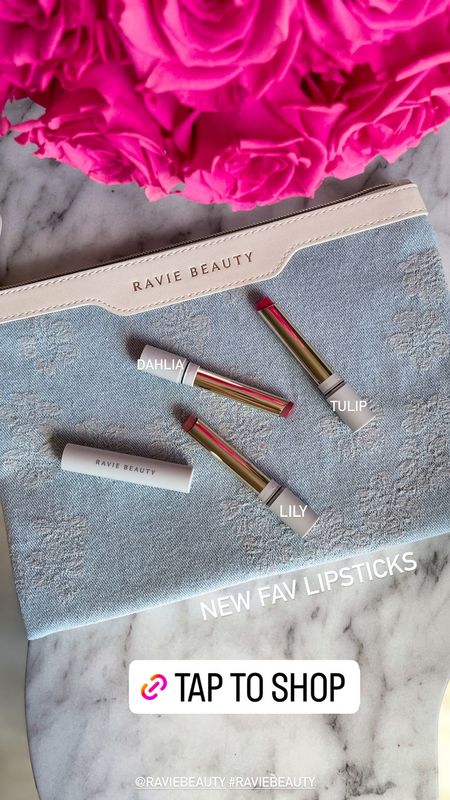 I’m obsessed with lipsticks and am constantly looking for the best lipstick! 💄  The best nude and mauve color are so hard to find. I recently discovered Ravie Beauty and am in love! 😍 Hand poured in Italy—their Effortless Lip Collection is so pretty! I love the Lily color for the perfect nude. Dahlia is the perfect mauve color. Tulip is a hint of coral/red and is perfect for spring/summer. Glides on so smooth, nourishing and perfect for everyday wear. Try all three that comes in this cute denim pouch or you can purchase it separately. 💋 @raviebeauty #raviebeauty

Lipstick, makeup, Ravie Beauty, everyday makeup, The Stylizt 



#LTKfindsunder50 #LTKbeauty #LTKGiftGuide