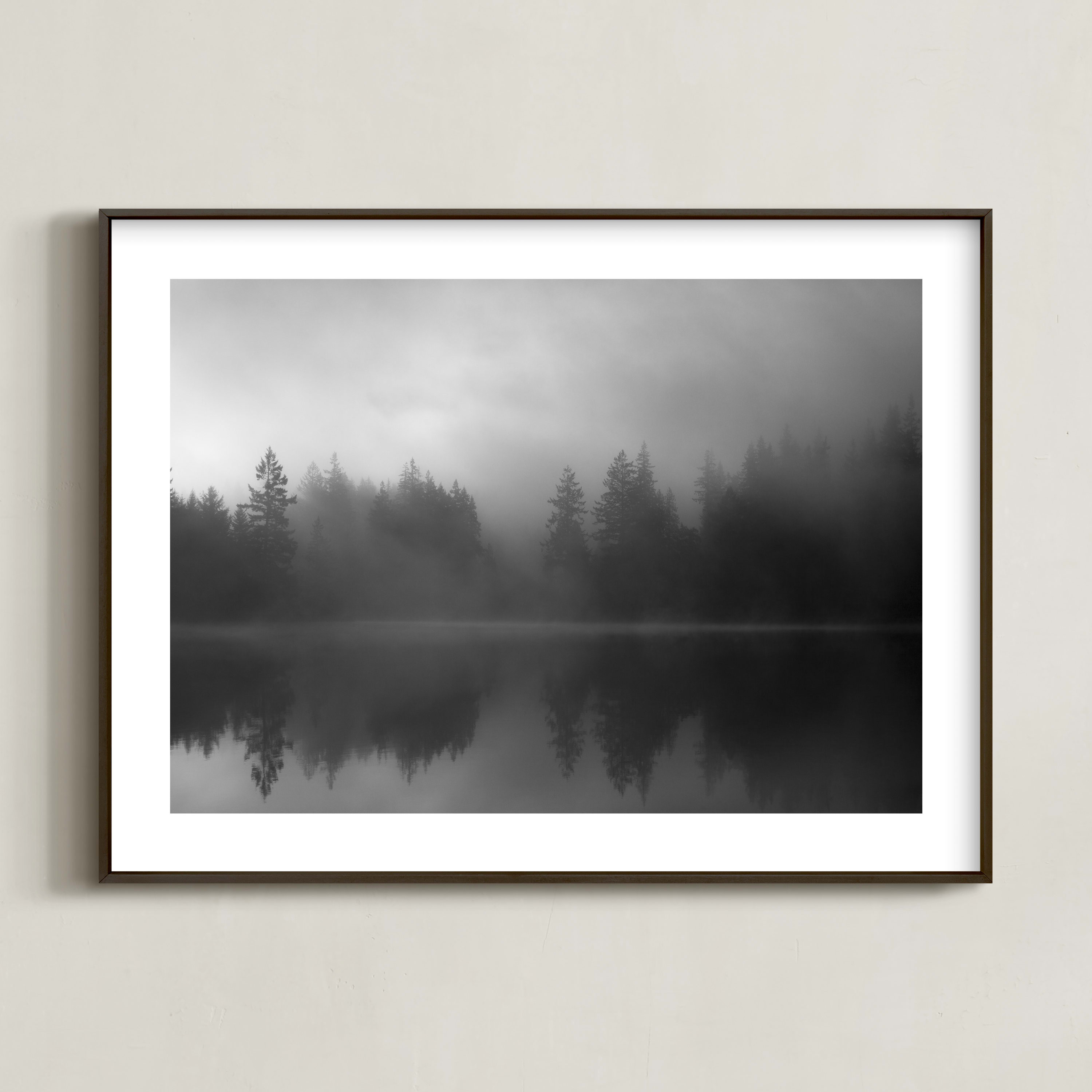 "Fog Reflection" - Photography Limited Edition Art Print by Jennifer Morrow. | Minted