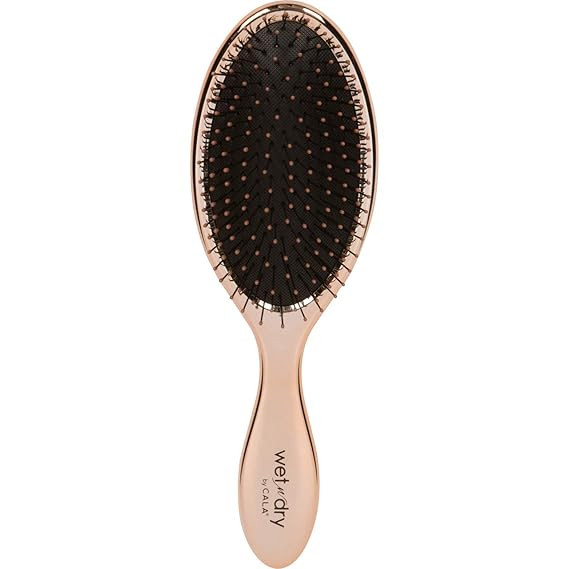 Cala Wet-n-dry metallic rose gold hair brush | Amazon (US)