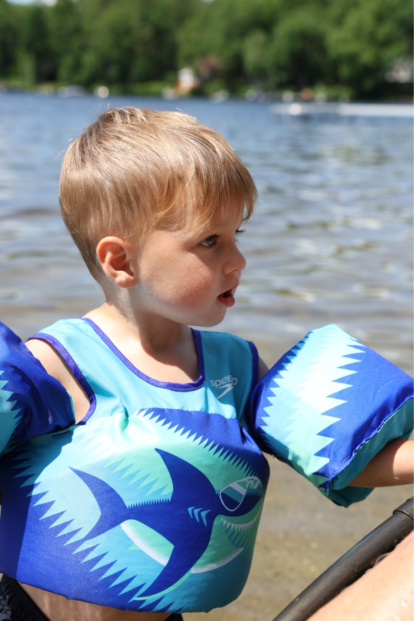 Finally found a swimmy that fits and works! I love that it has the vest attached so he can’t slip his arms out!

#LTKSummerSales #LTKKids #LTKSwim