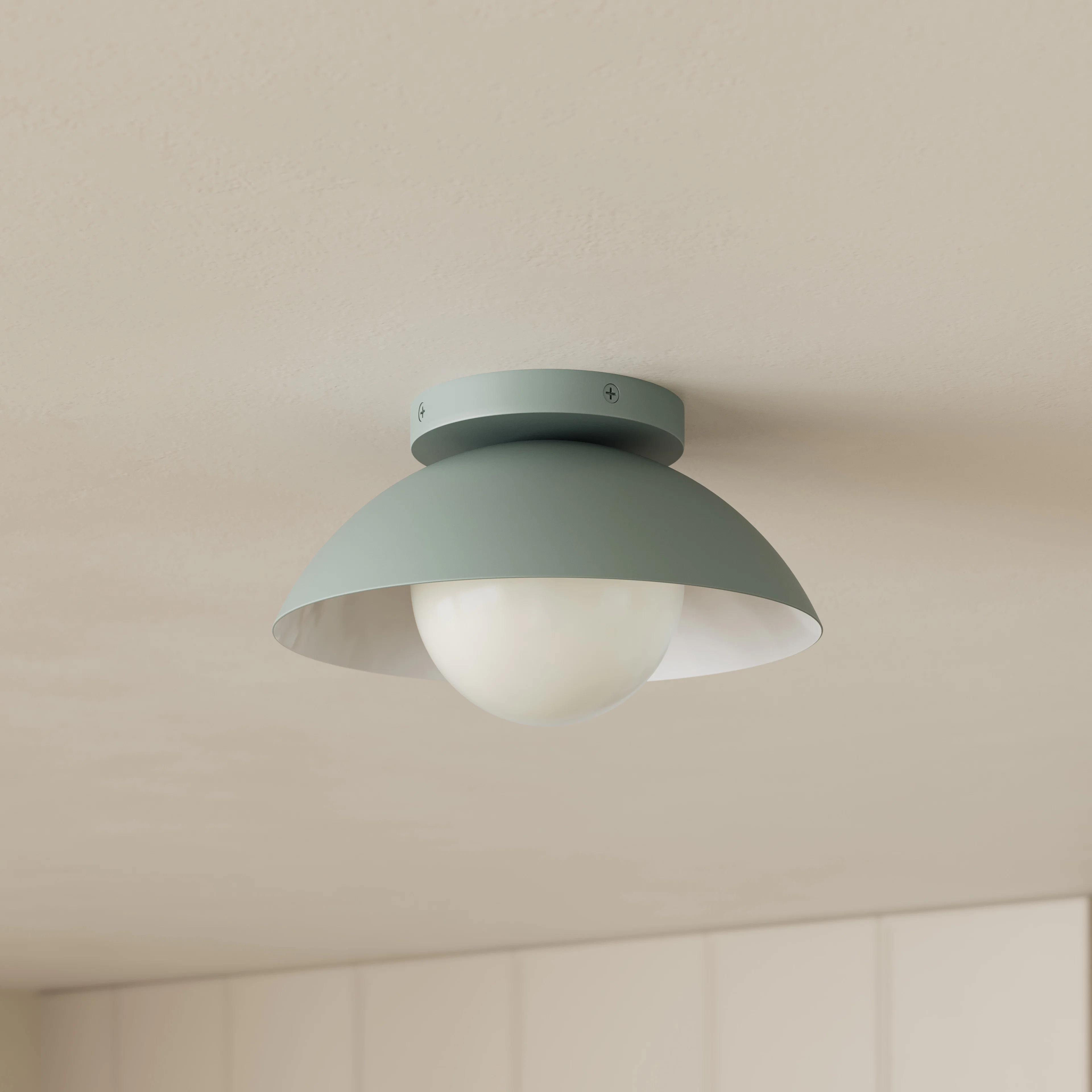 Gemma Small Flushmount Ceiling Light - Green | Article