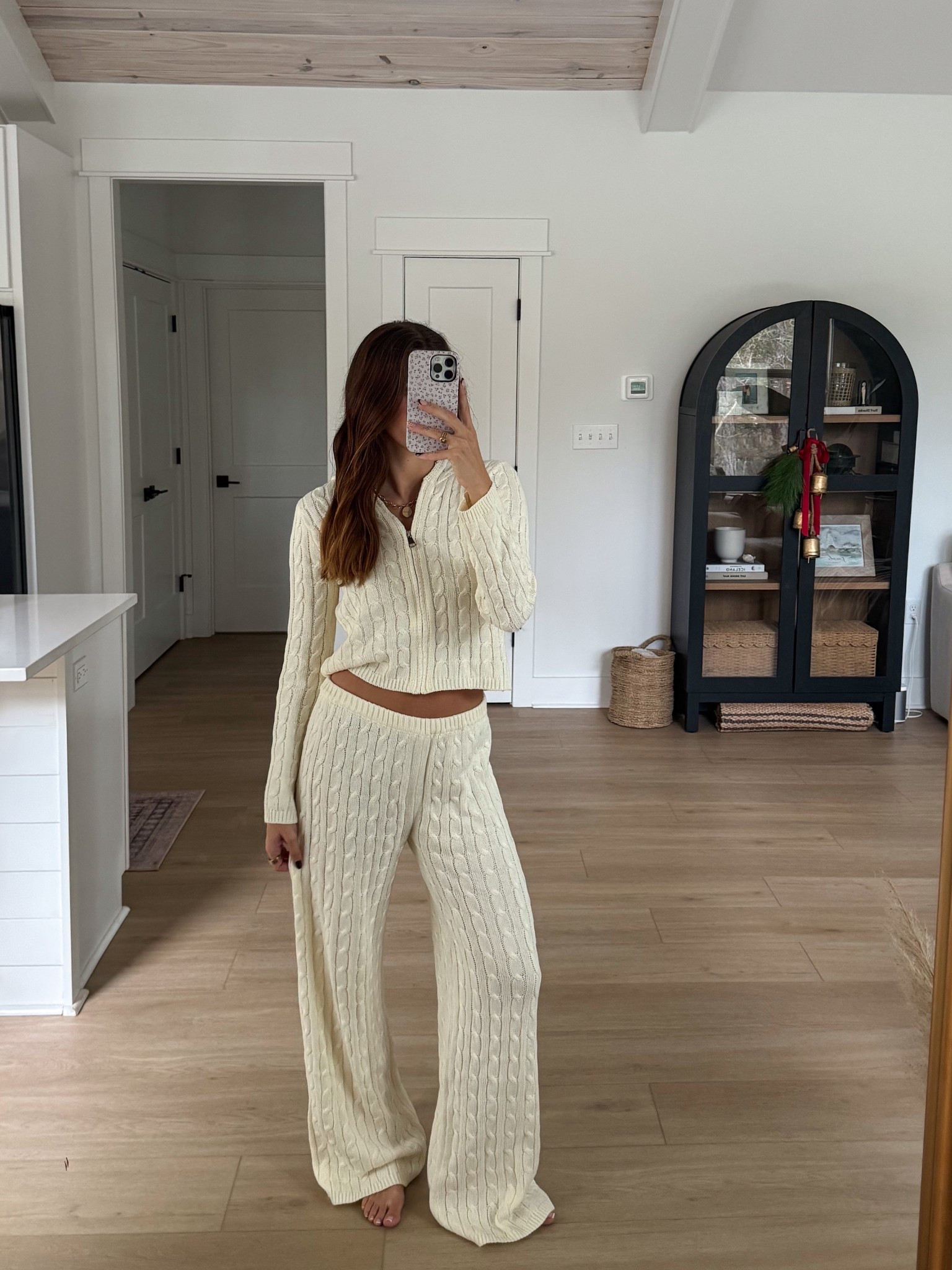 the coziest cable knit sweater set!! wearing size S pants + M zip up hoodie:) SO comfy and perfect for the holiday season! code: marymargaret gets you a discount 🫶🏼 

#LTKootd #LTKSeasonal #LTKHoliday