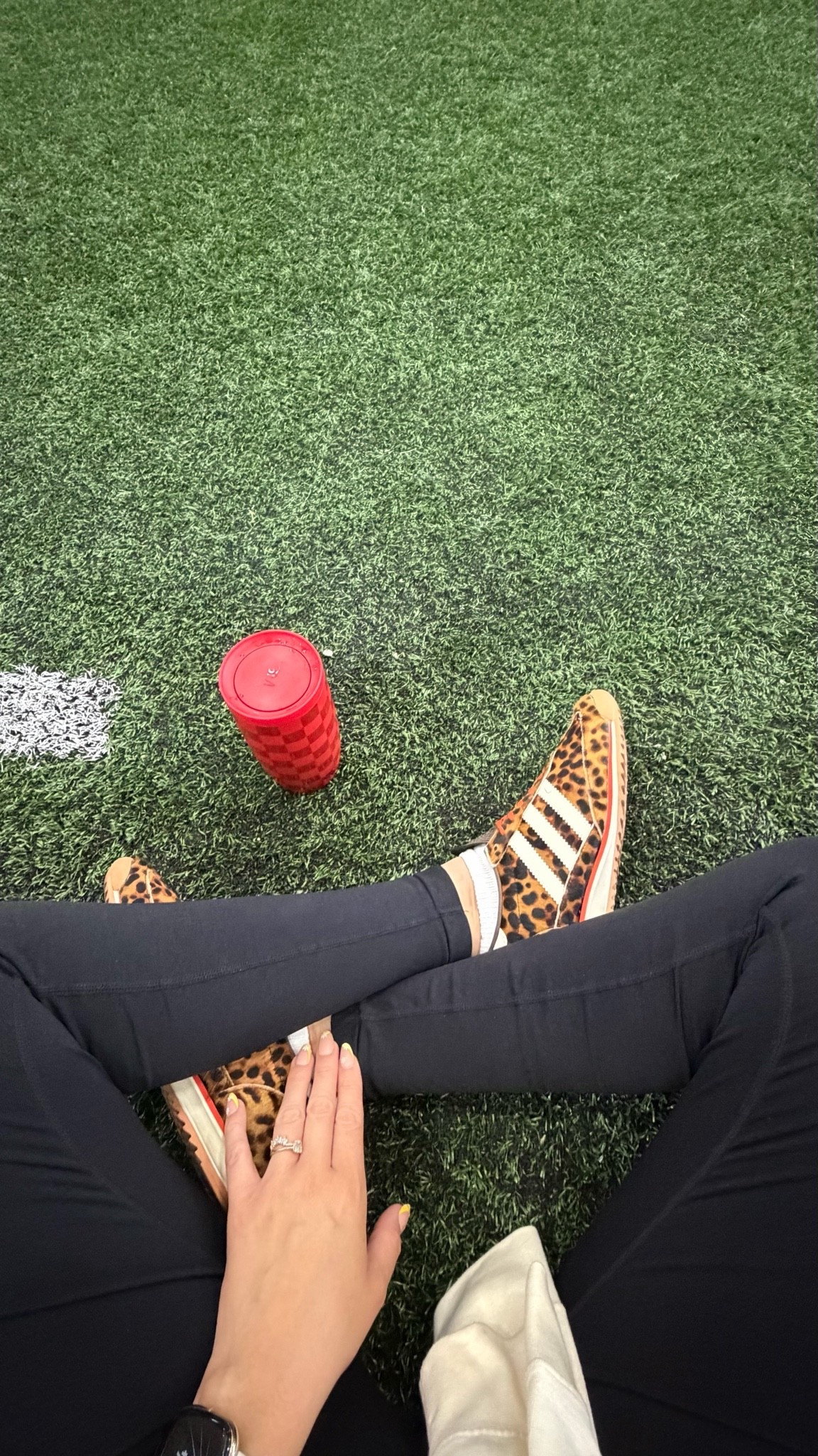 The dynamic duo that gets me through every single practice and game. ⚽️ #soccermom #toddlermom #momlife #adidas

#LTKootd #LTKOver40 #LTKmomlife